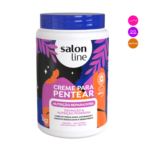 Imagen 1 de CREMA DE PEINAR NUTRICIÓN REPARADORA SALON LINE 1KG