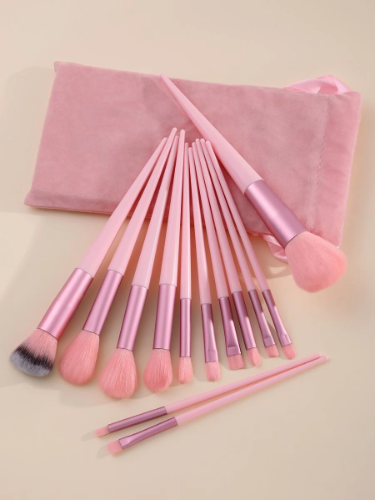 Imagen 1 de 13 piezas Set de brochas de maquillaje con bolsa de almacenamiento