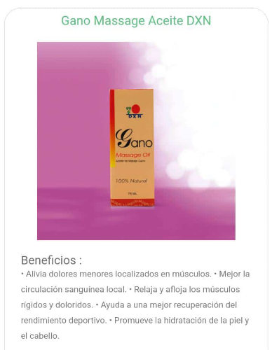 Imagen 1 de Aceite Para Masajes Gano de DXN 