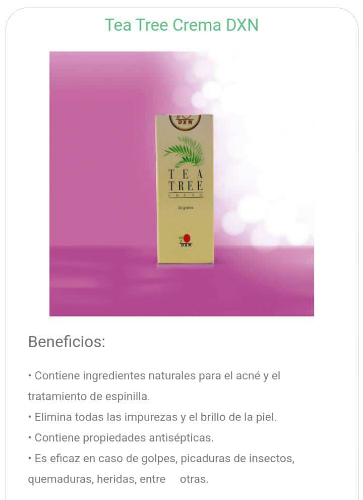 Imagen 1 de Crema de Árbol de Té de DXN 