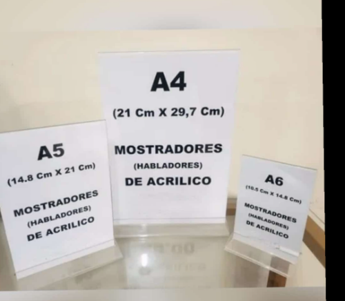 Imagen 1 de Habladores en Acrilico A5