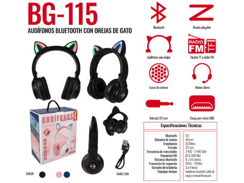 Imagen 1 de  AUDIFONOS BG 115