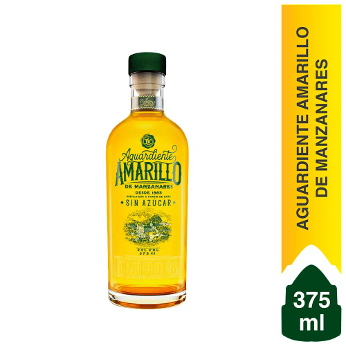 Imagen 1 de Aguardiente Amarillo Manzanares 375 ml
