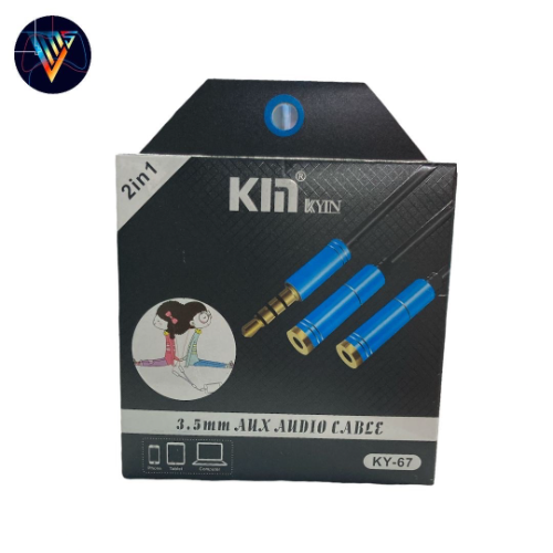 Imagen 1 de ADAPTADOR AUDIFONOS 2 EN 1 KY-67