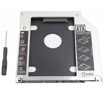 Imagen 1 de Adaptador Caddy Disk Sata 2,5 Noga Ng Cd9 para un Segundo Disco Notebook 9,5mm