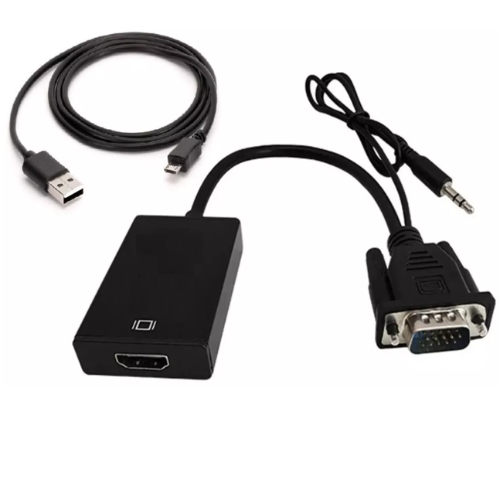 Imagen 1 de Adaptador Conversor de VGA a HDMI Activo Con Audio