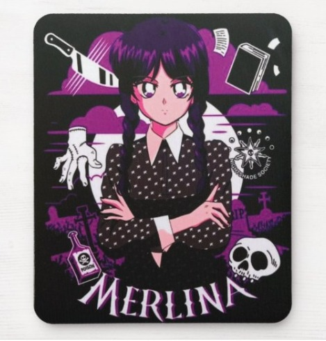 Imagen 1 de ALFOMBRILLA PARA MOUSE DISEÑO MERLINA