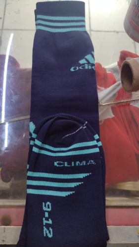 Imagen 1 de calceta bordada adidas 9-12 marino/jade 