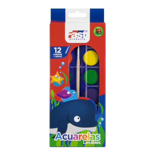 Imagen 1 de ACUARELA FAST AC-01 12 colores