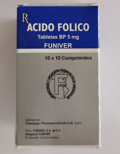 Imagen 1 de ACIDO FOLICO TABLETA 10X10