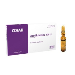Imagen 1 de Acetil-cisteína 300mg Cofar (ampolla)