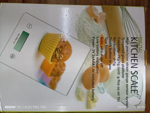 Imagen 1 de BALANZA COCINA DIGITAL KITCHEN SCALE