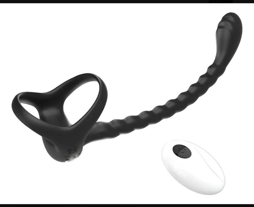 Imagen 1 de Anillo vibrador con tapón anal