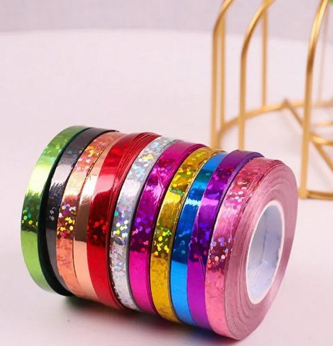 Imagen 1 de Cinta y cordon con globos laser brillantes de colores