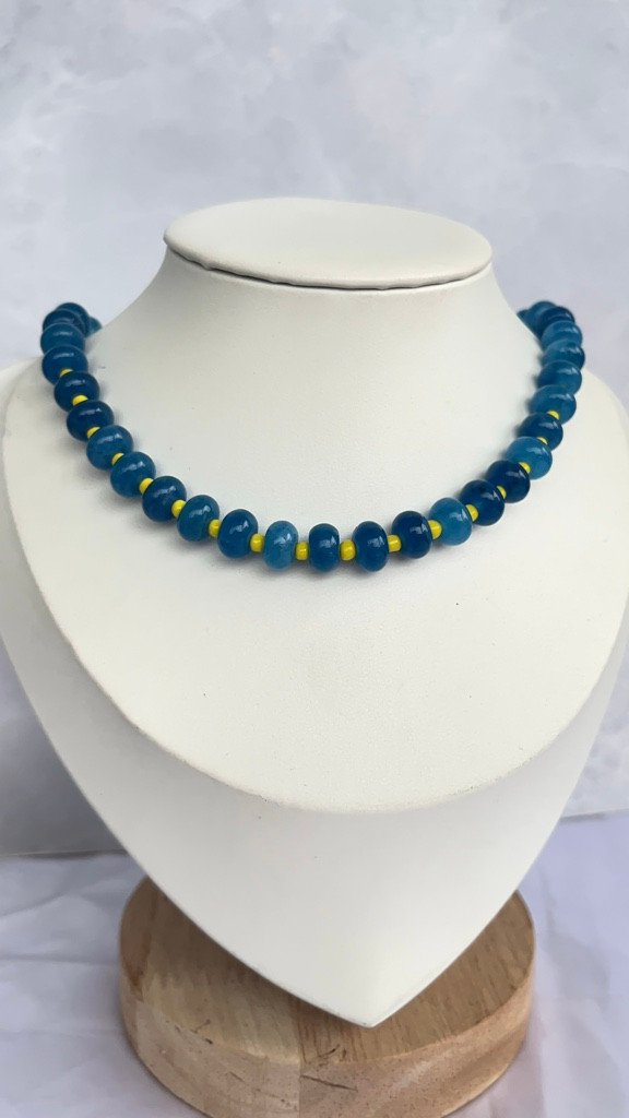 Imagen 1 de Collar ágatas azules