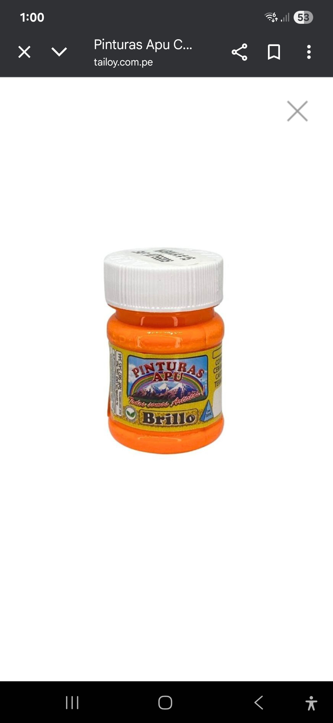 Imagen 1 de Apu 30 ml naranja