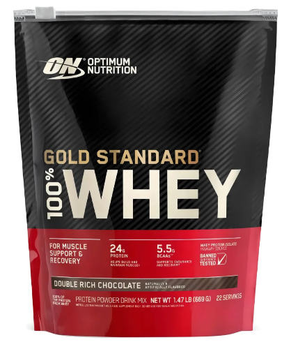 Imagen 1 de 100% GOLD STANDARD CHOCOLATE OPTIMUN NUTRITION WHEY PROTEIN