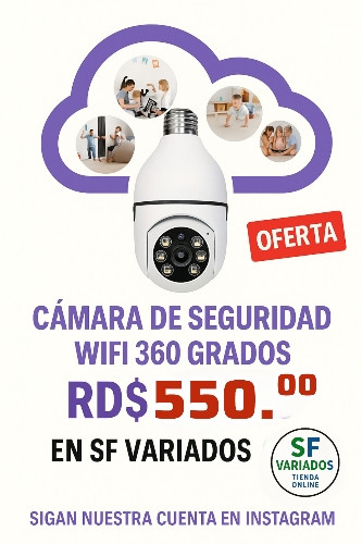 Imagen 1 de BOMBILLO CÁMARA INTELIGENTE WIFI