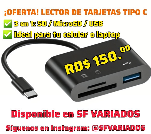 Imagen 1 de LECTOR DE MEMORIAS Y USB 3.0
