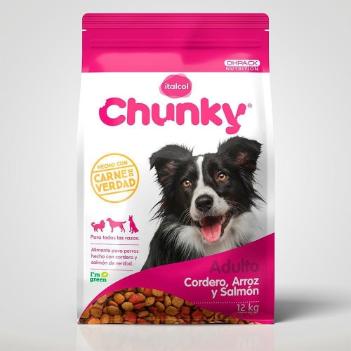 Imagen 1 de CHUNKY ADULTO 12KG  CORDERO ARROZ Y SALMON