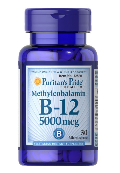 Imagen 1 de B-12 (Metilcobalamina)5000mg 30 microlozenges