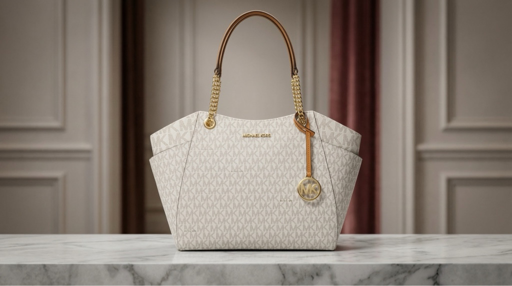 Imagen 1 de ✨White Bolso de Hombro Jet Set Grande con Logotipo