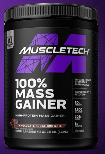 Imagen 1 de 100% MASS GAINER 5.15lbs Choc. F. Brownie