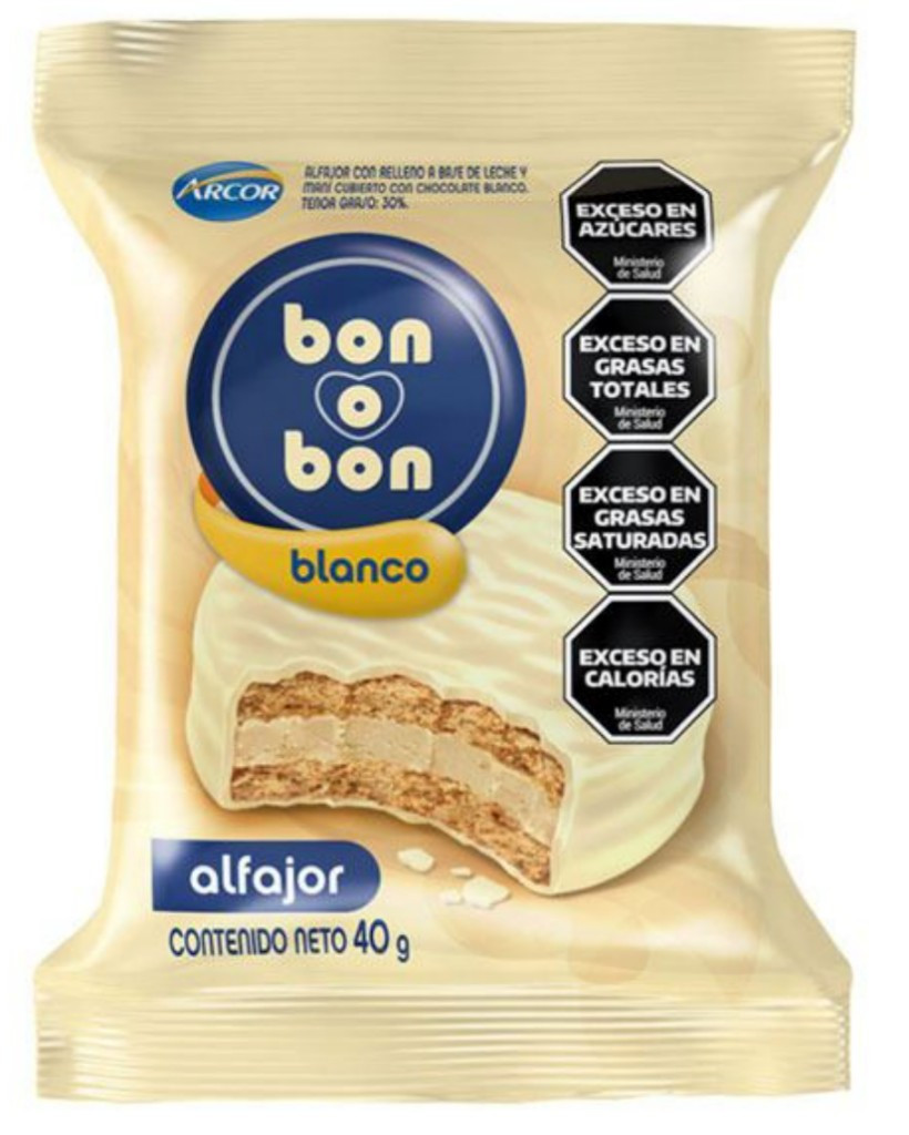 Imagen 1 de ALFAJOR BON O BON BLANCO DOBLE