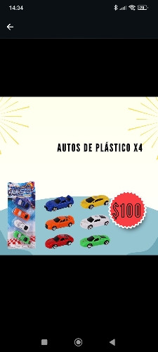 Imagen 1 de Autos de plástico x 4
