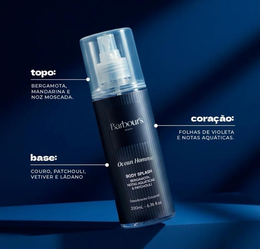 Imagem 1 de Body Splash Barbour's Beauty Aqua Homme 200ml
