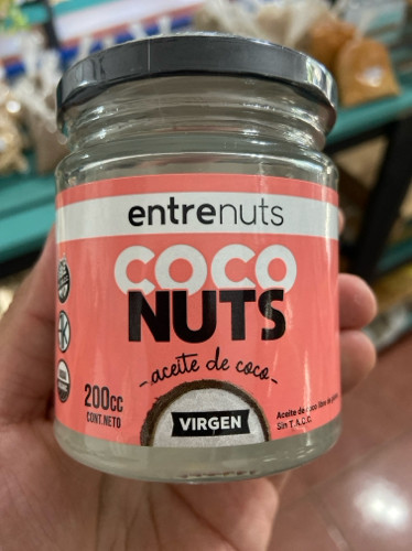 Imagen 1 de ACEITE DE COCO VIRGEN x200cc -ENTRENUTS