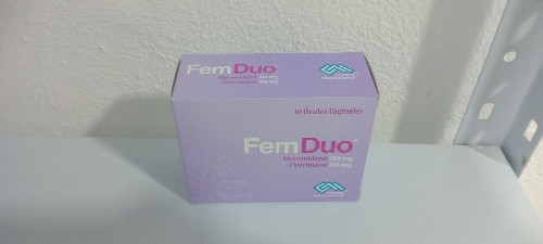 Imagen 1 de Fem Duo/ ovulos  metronidazol 500mg + clotimazol