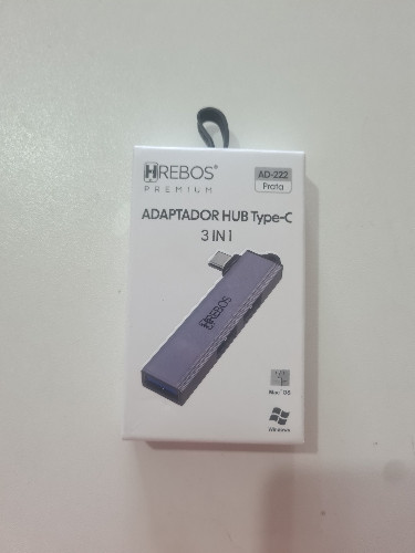 Imagem 1 de Adaptador 3 em 1 USB para tipo C  AD-222