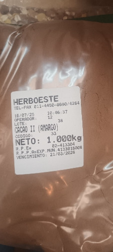 Imagen 1 de Cacao amargo 100g