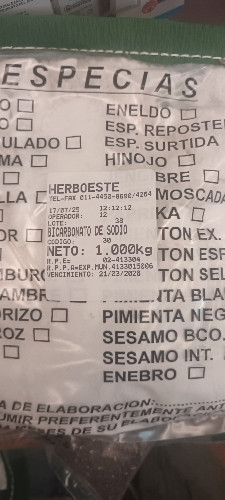 Imagen 1 de Bicarbonato 100g