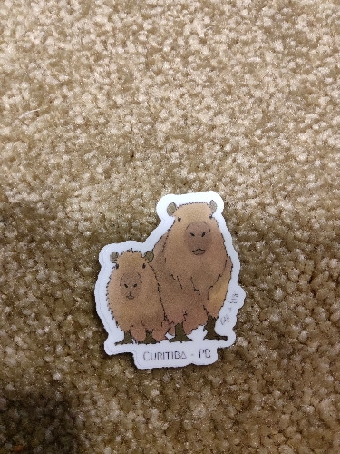 Imagem 1 de Adesivo Pó de Giz - capivara 2