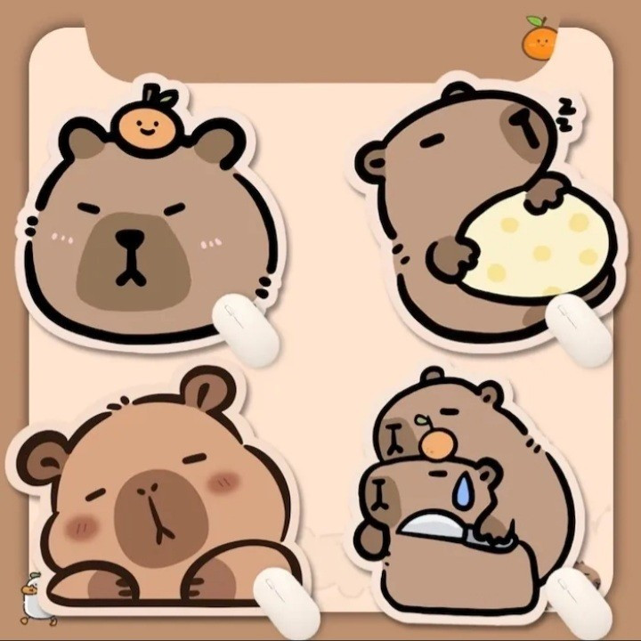 Imagen 1 de Almohadilla para Mouse diseños Capybara