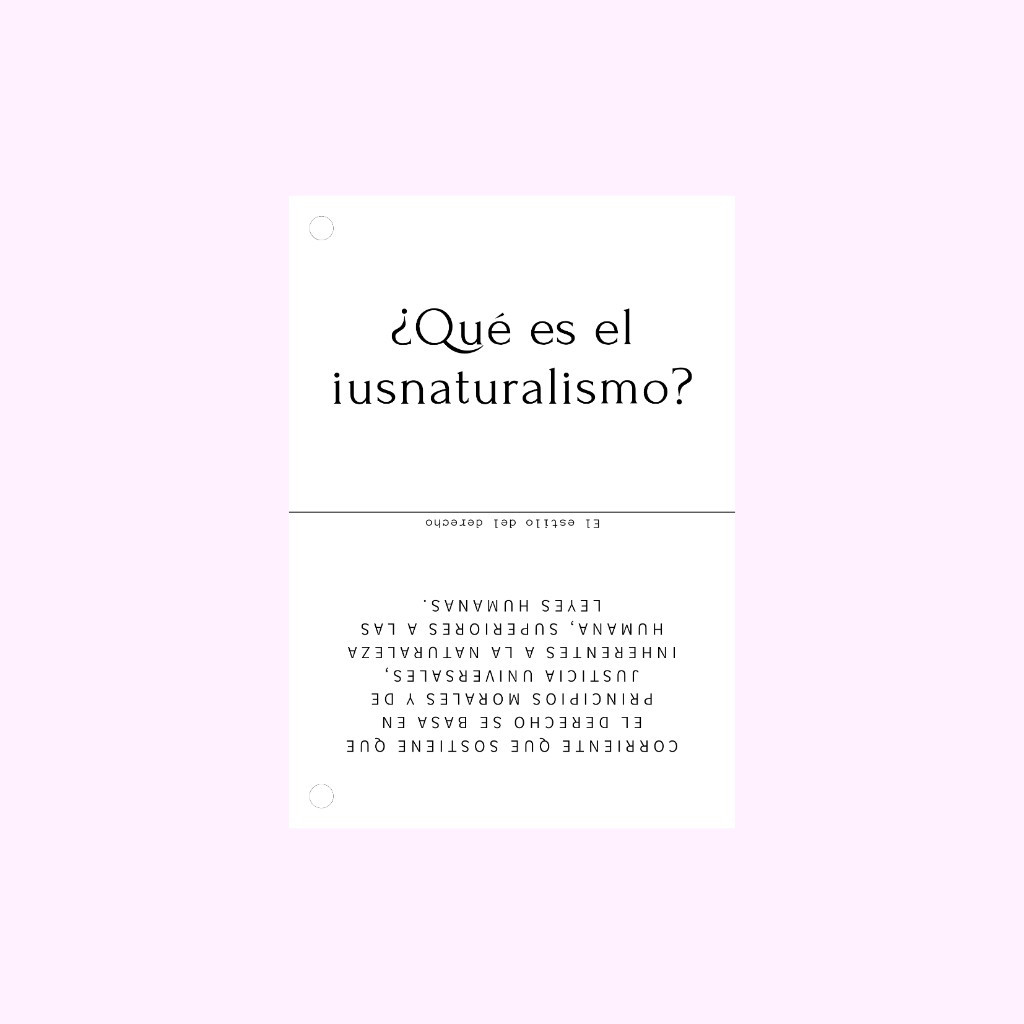 Imagen 1 de Flashcards de iusnaturalismo