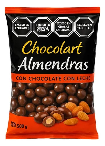 Imagen 1 de Almendras con chocolate negro x500g - Chocolart