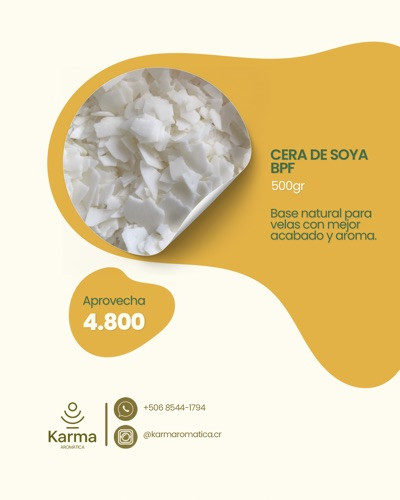 Imagen 1 de Cera de soya BPF 500g