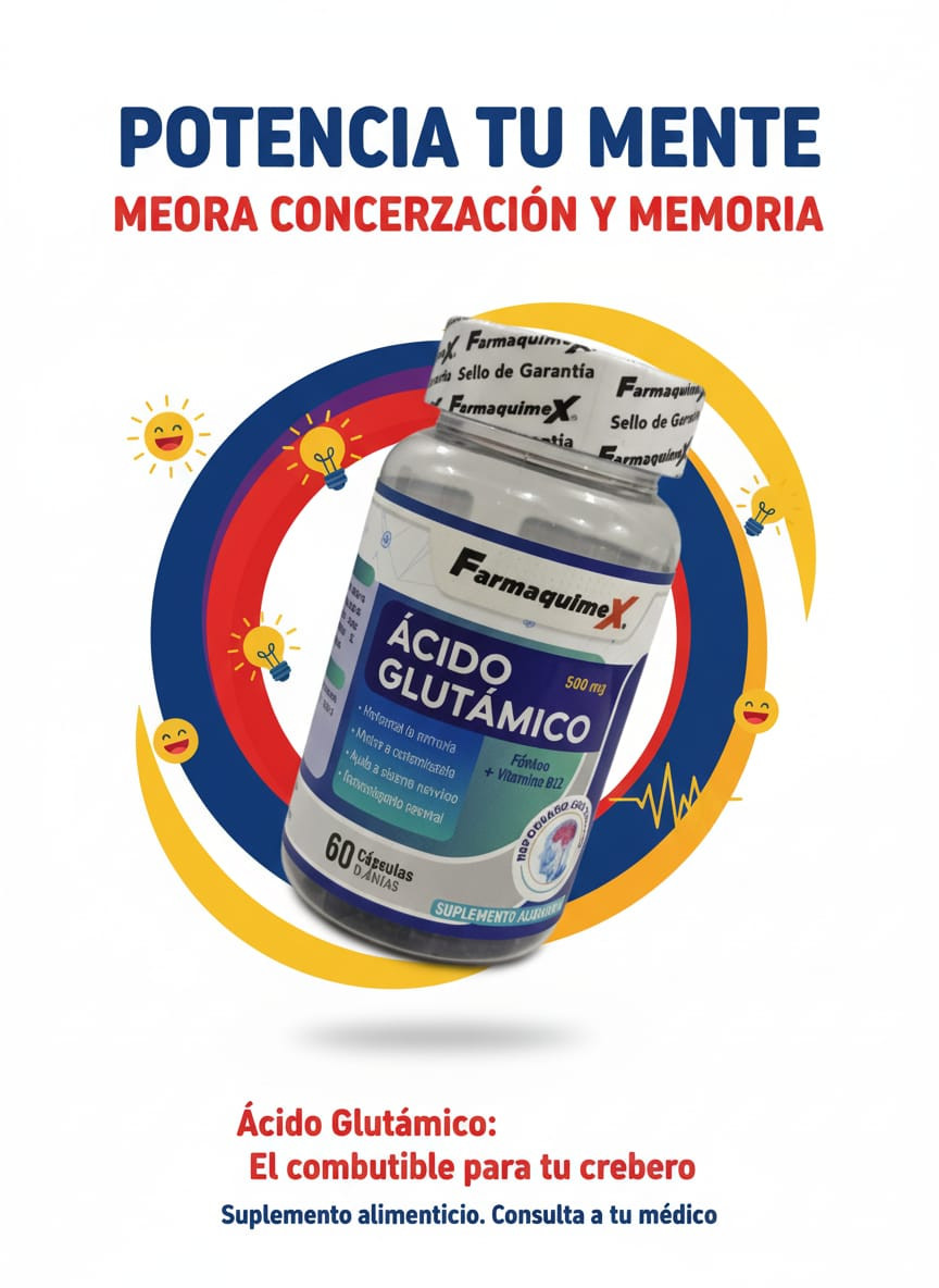 Imagen 1 de ACIDO GLUTÀMICO FRASCO X 60 CAP.