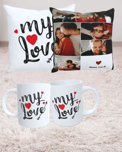 Imagem 1 de 1 Almofada 30x30+ 1xícara personalizadas