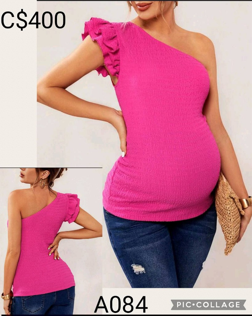 Imagen 1 de Blusa de una manga, fucsia