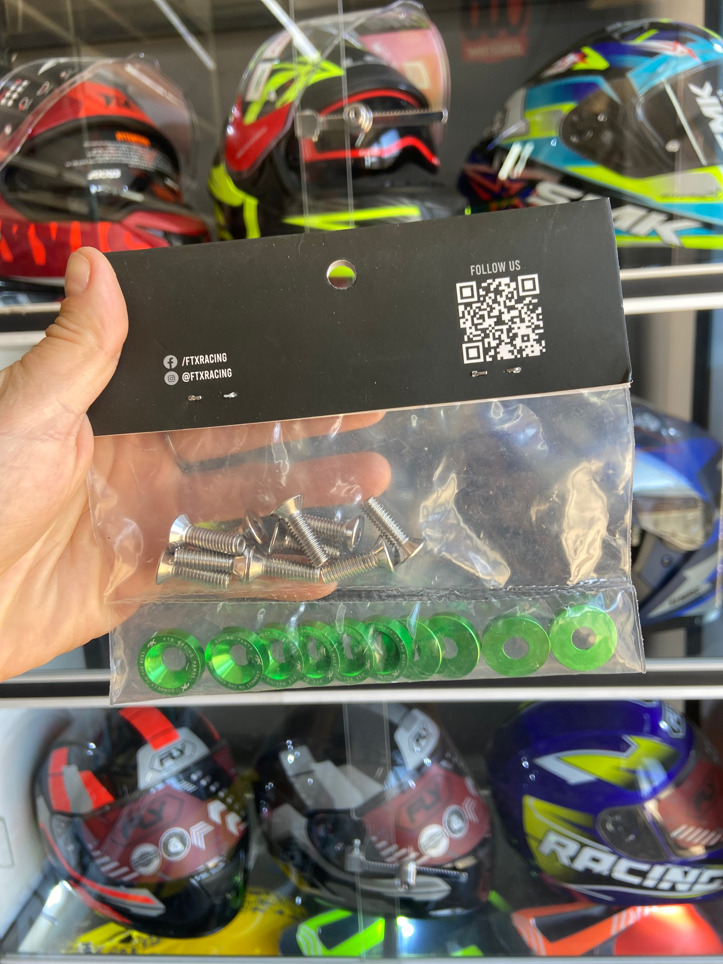 Imagen 1 de Arandelas ANODIZADAS Verdes 6mm