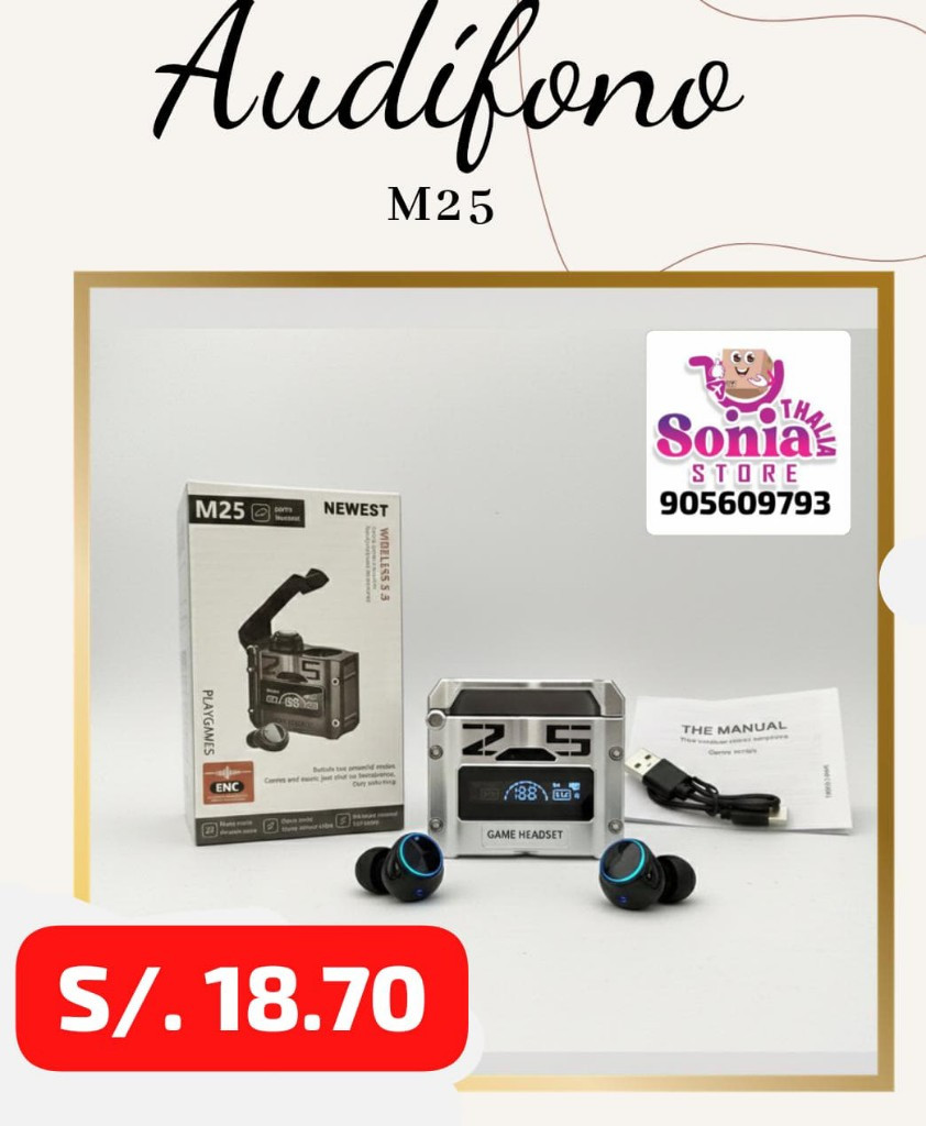 Imagen 1 de AUDIFONO INALAMBRICO M25