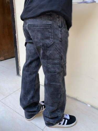 Imagen 1 de pantalón carpintero negro frosteado