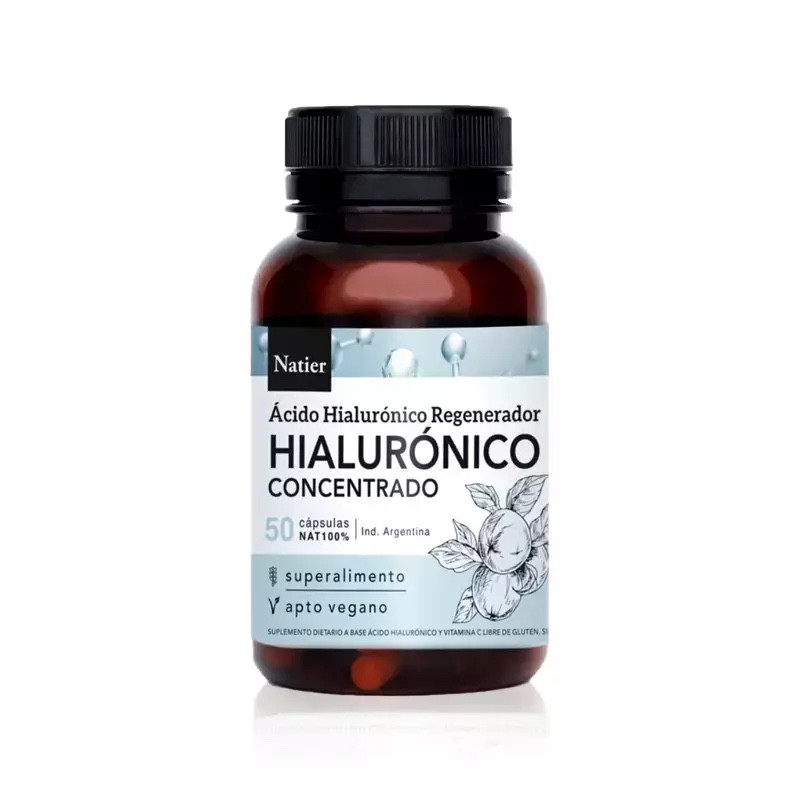 Imagen 1 de Cápsulas de Ácido Hialurónico x 50 caps - NATIER