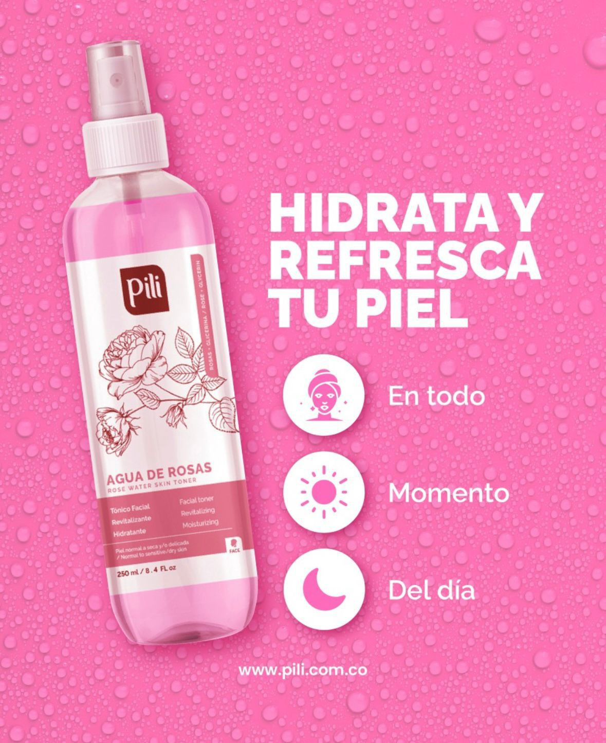 Imagen 1 de Agua Rosas Pili