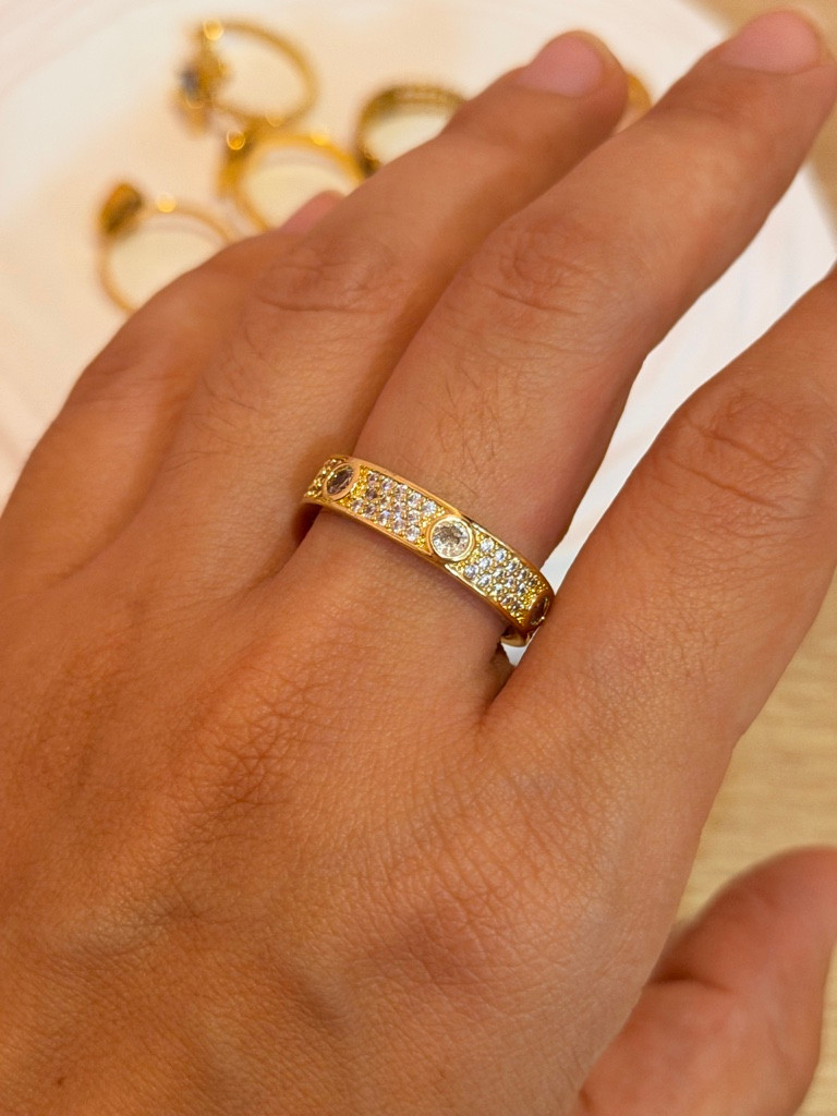 Imagen 1 de Anillo ajustable chapa de oro