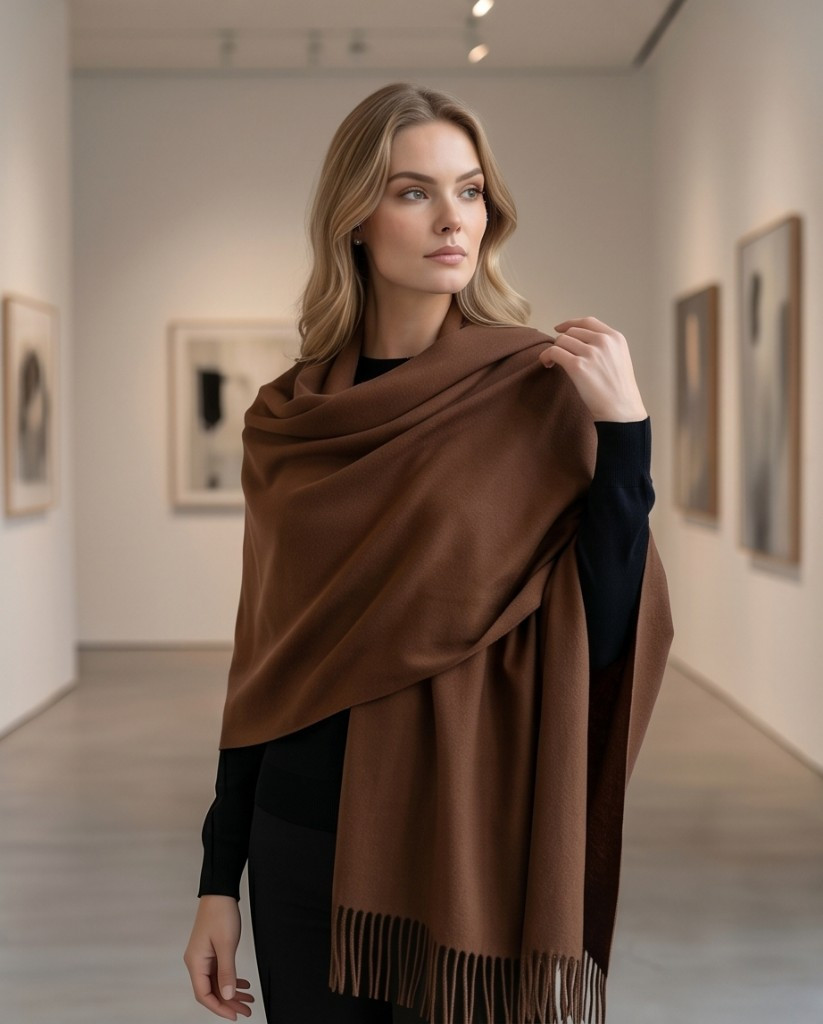 Imagen 1 de #1 PASHMINA Chocolate